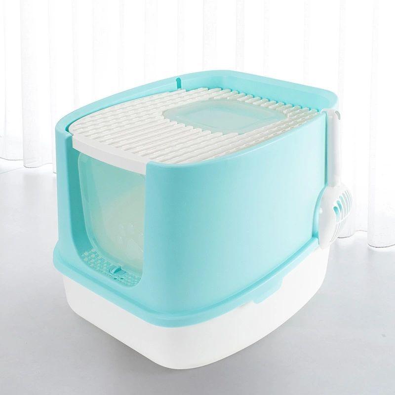 Fashionable Enclosed Cat Litter Box With Anti-Splash Design