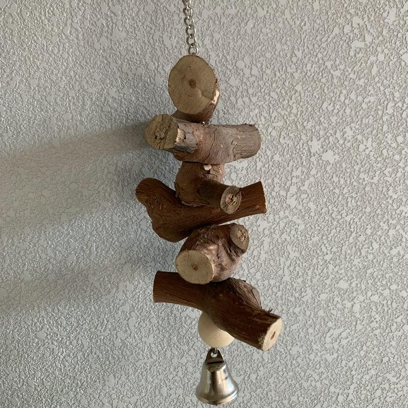 Natural Vine Molar Toy With Bell For Small Pets