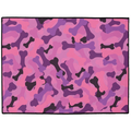Bone Camo Pink Dog Mat