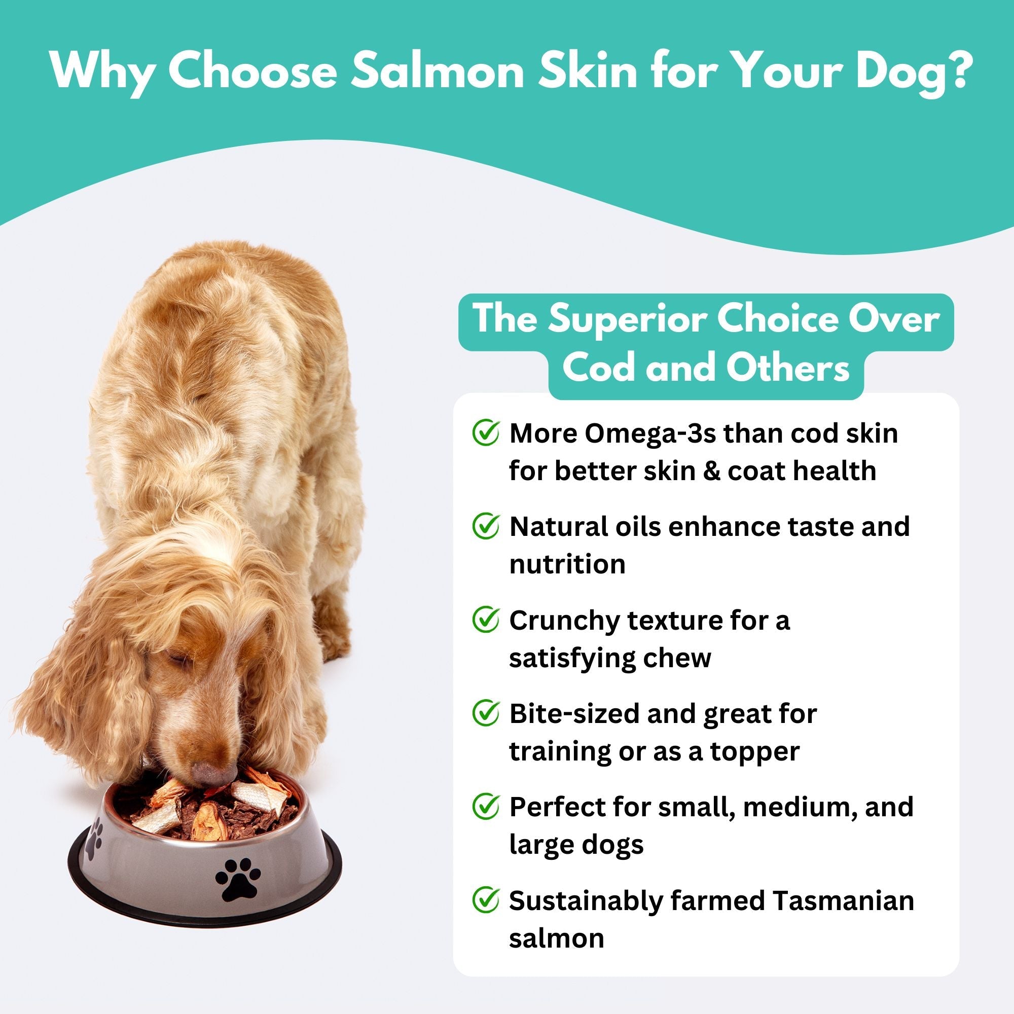 Australian Salmon Skin Dog Treats