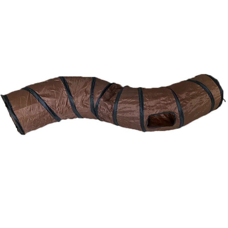 Foldable S-Shaped Cat Tunnel - The Ultimate Play Haven For Your Feline Friend!