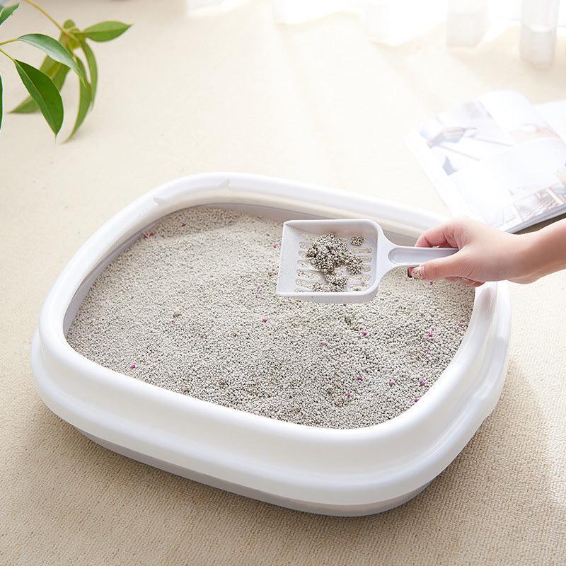 High-Quality Anti-Splash Pet Toilet With Scoop - Stylish And Convenient Cat Litter Box