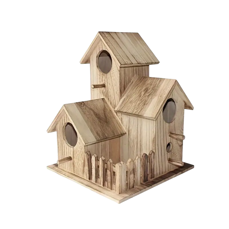 Lovely Bird's Nest - Villa Style Wooden Birdhouse