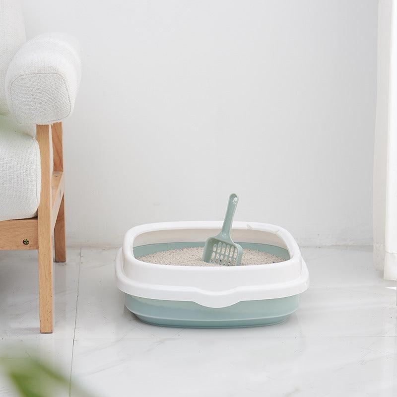High-Quality Anti-Splash Pet Toilet With Scoop - Stylish And Convenient Cat Litter Box