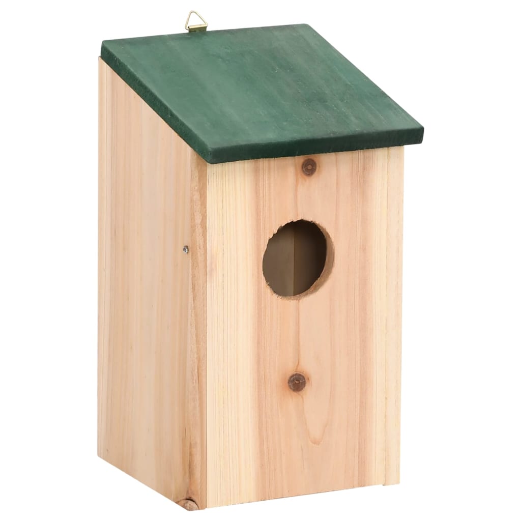NNEVL Bird House Nesting Box Wood 4 pcs