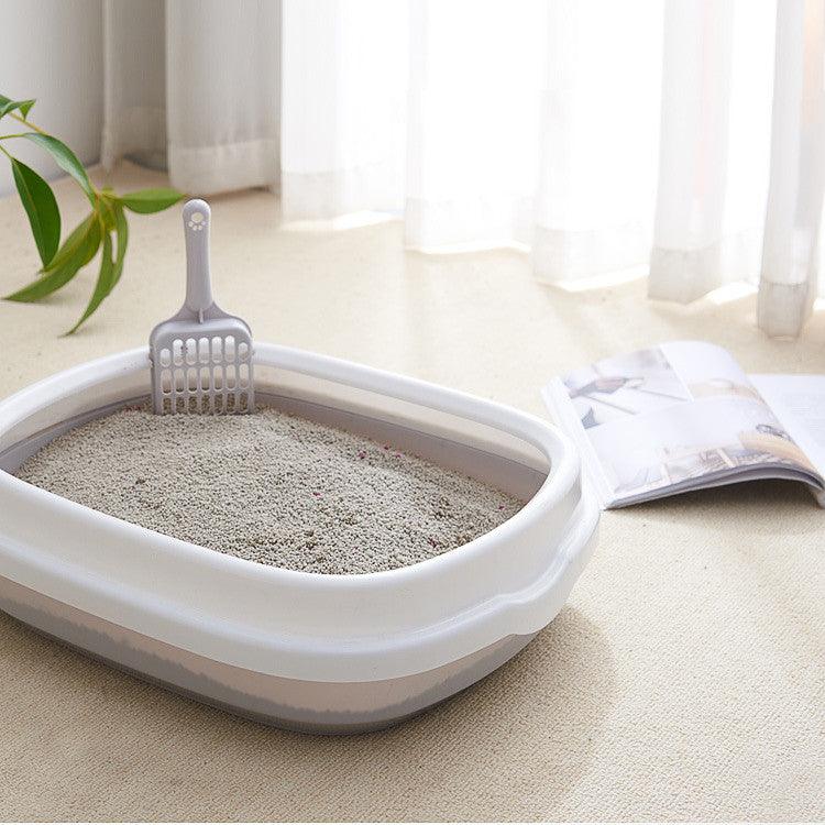 High-Quality Anti-Splash Pet Toilet With Scoop - Stylish And Convenient Cat Litter Box