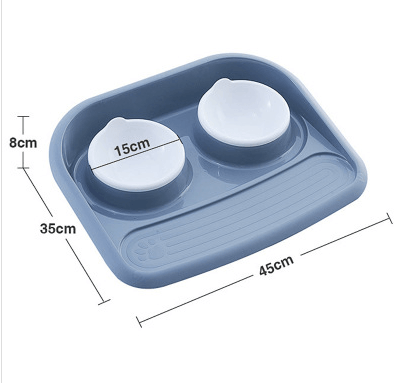 Eco-Friendly Dual-Purpose Pet Bowl - Non-Slip, Anti-Knock Design For Hassle-Free Feeding And Hydration