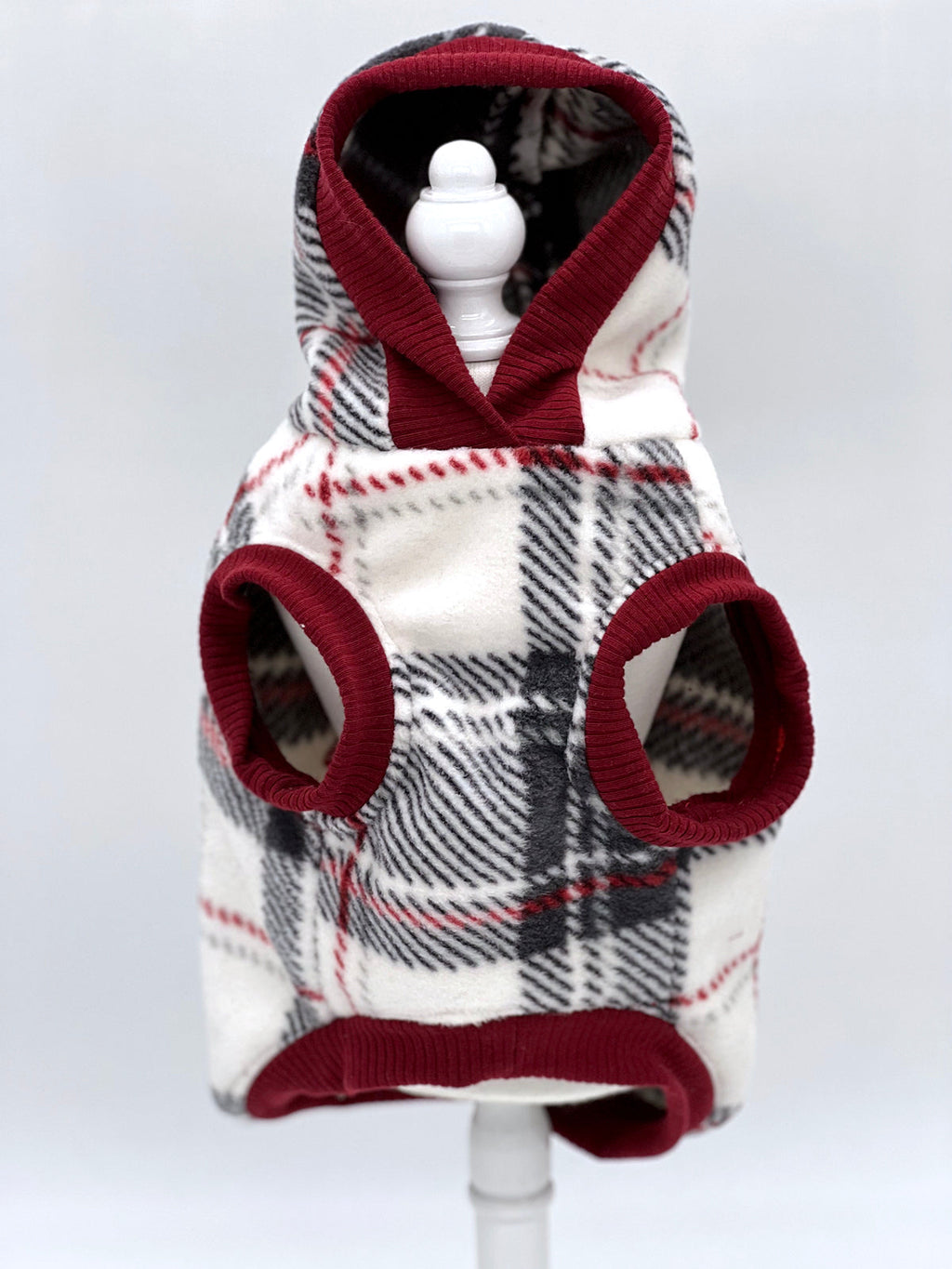 Dog Hoodie in Lodge Plaid