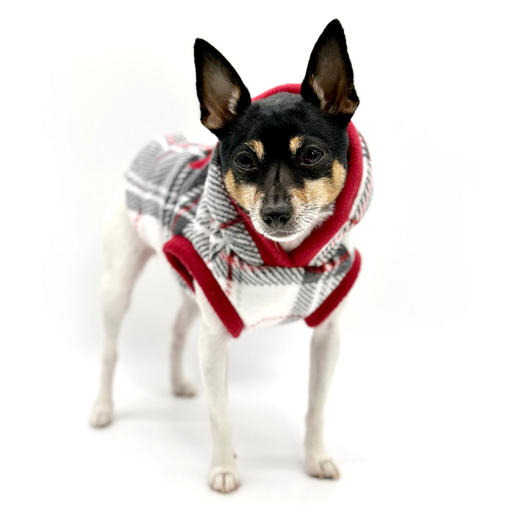 Dog Hoodie in Lodge Plaid