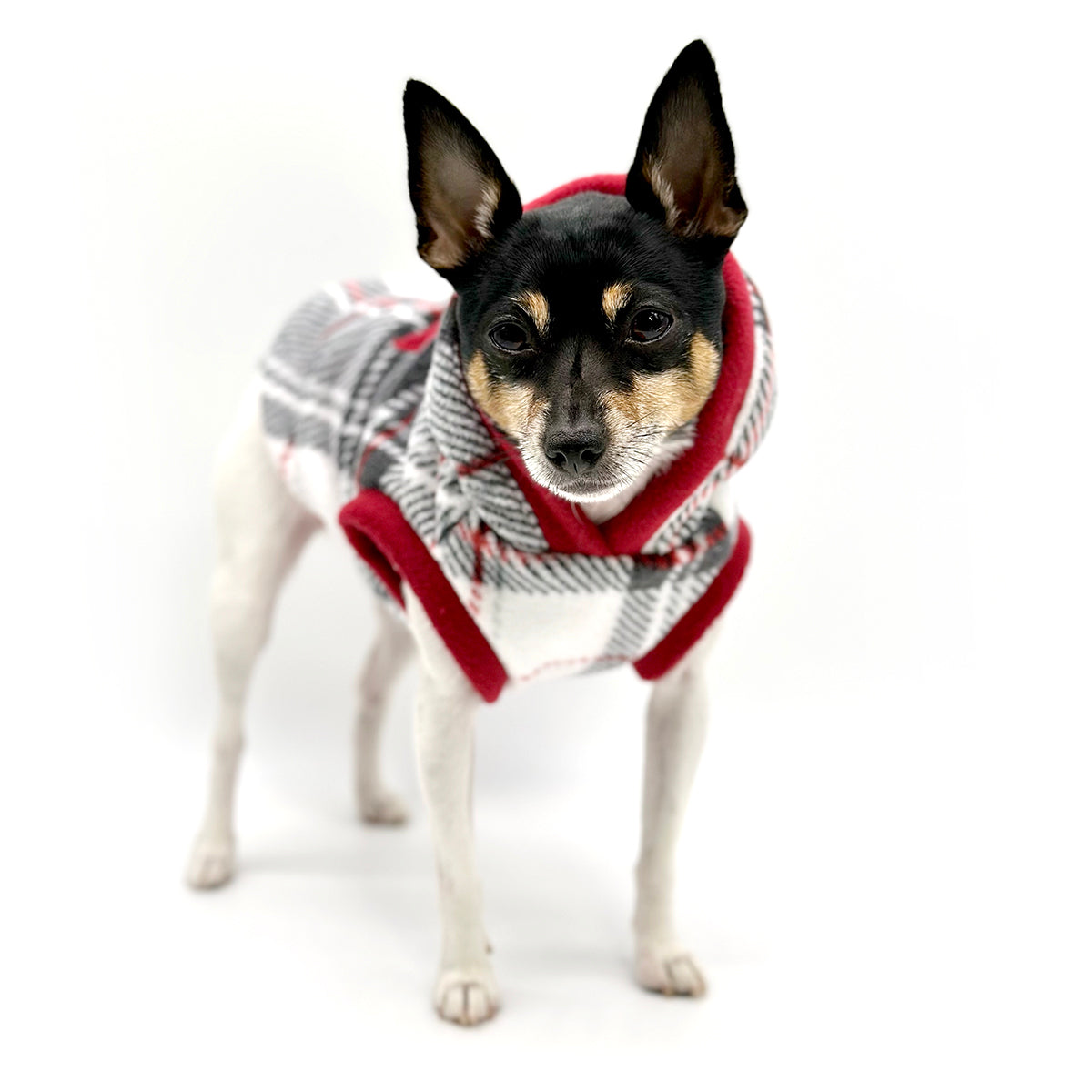 Dog Hoodie in Lodge Plaid