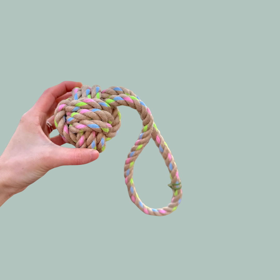 Rainbow Joy Hemp Rope Tug Toys