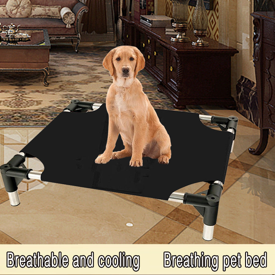 NNEDSZ L Breathable and Cooling Elevated Pet Bed - Perfect for Dogs, Provides Comfort and Airflow