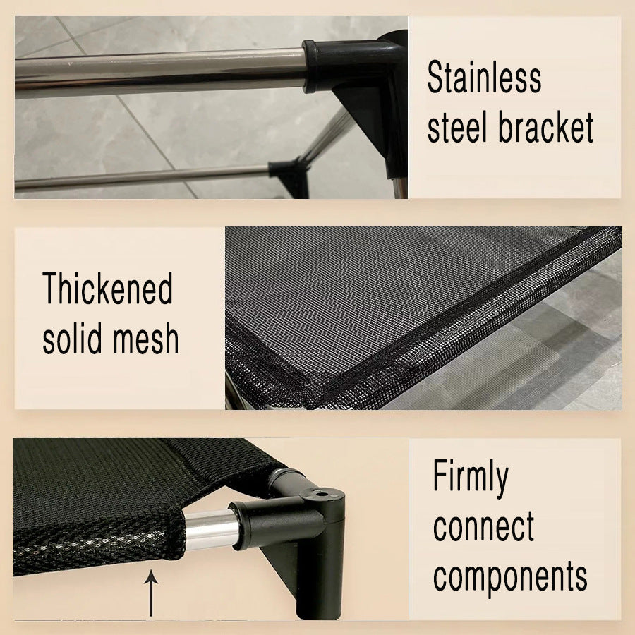 NNEDSZ L Breathable and Cooling Elevated Pet Bed - Perfect for Dogs, Provides Comfort and Airflow