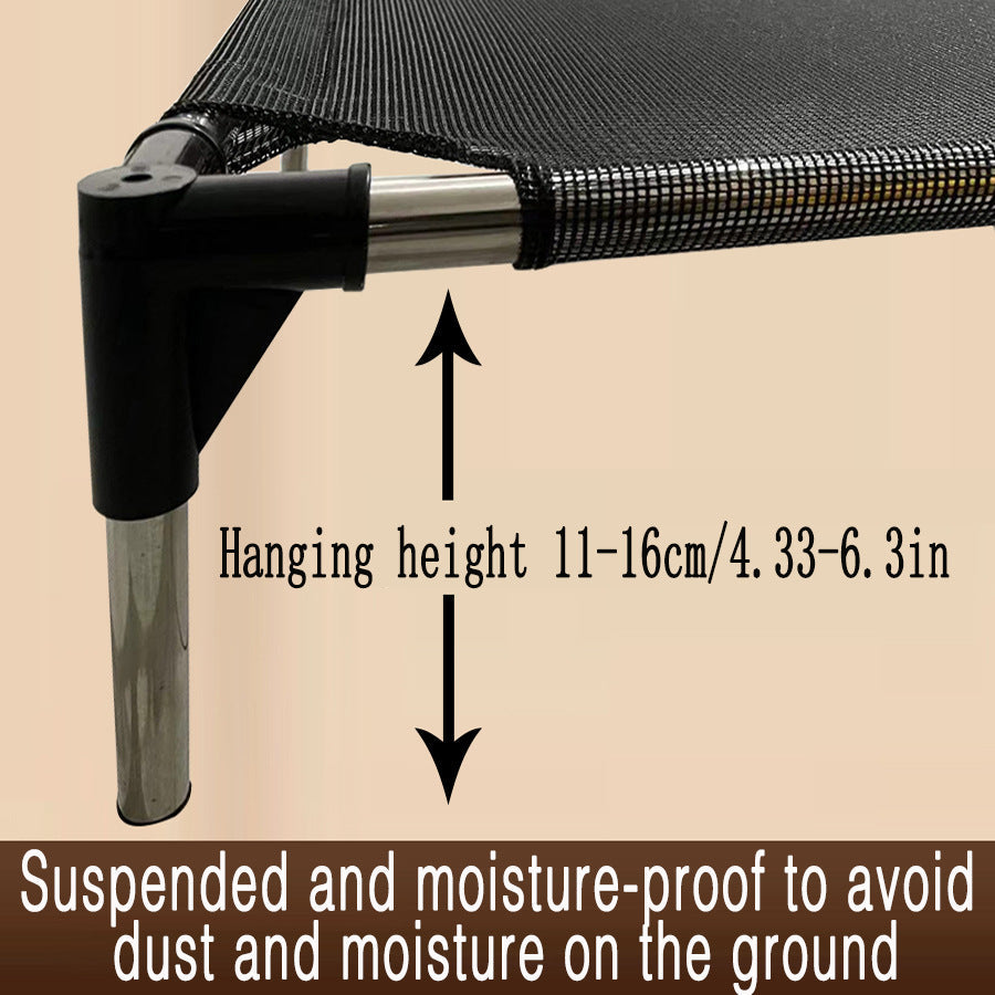 NNEDSZ L Breathable and Cooling Elevated Pet Bed - Perfect for Dogs, Provides Comfort and Airflow