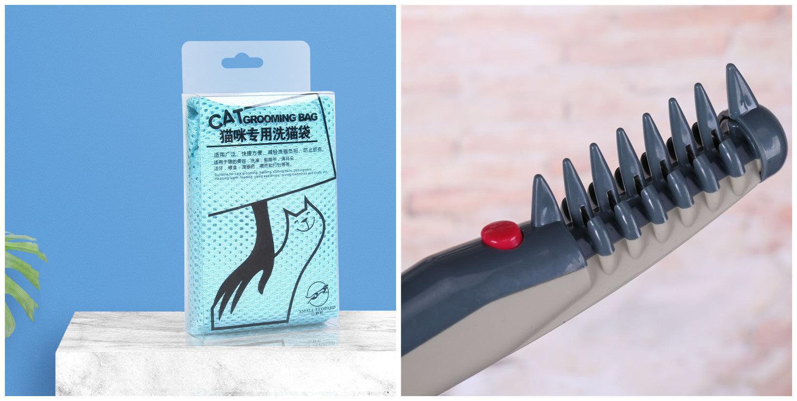 Cat Grooming Essentials Set: Ultimate Cat Bathing And Pet Nail Clipper