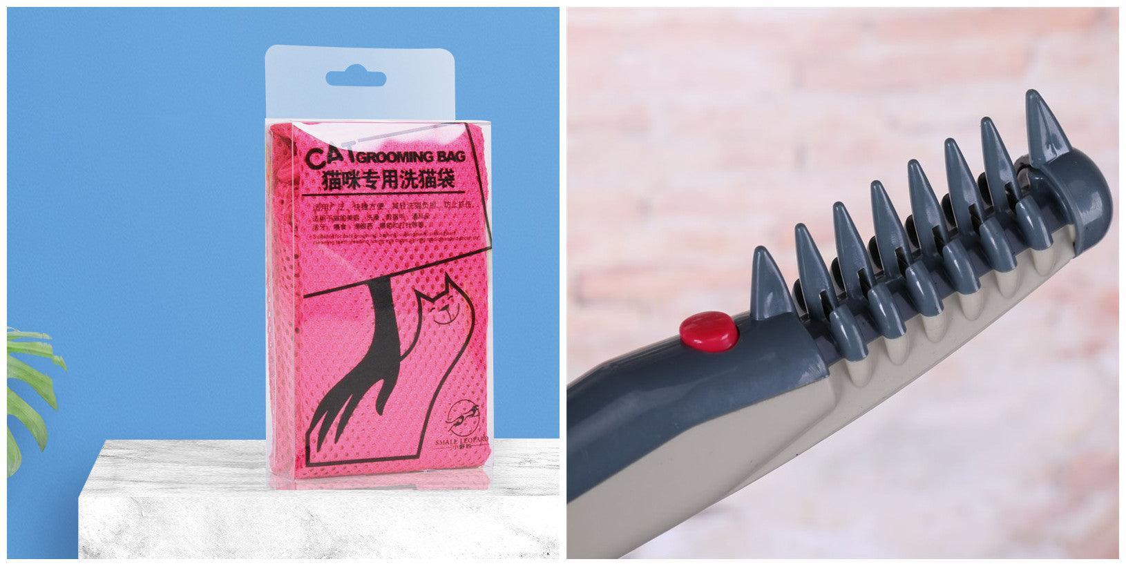 Cat Grooming Essentials Set: Ultimate Cat Bathing And Pet Nail Clipper