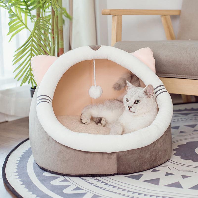 Cozycat Winter Hideaway: Warm And Stylish Cat Bed