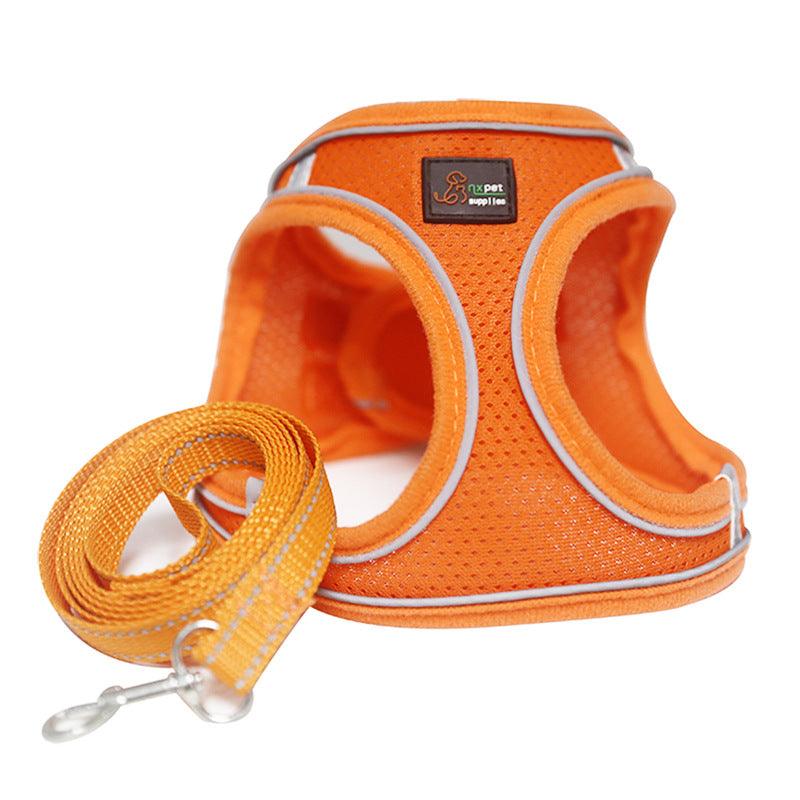 Reflective Stroke Prevention Pet Harness With Leash