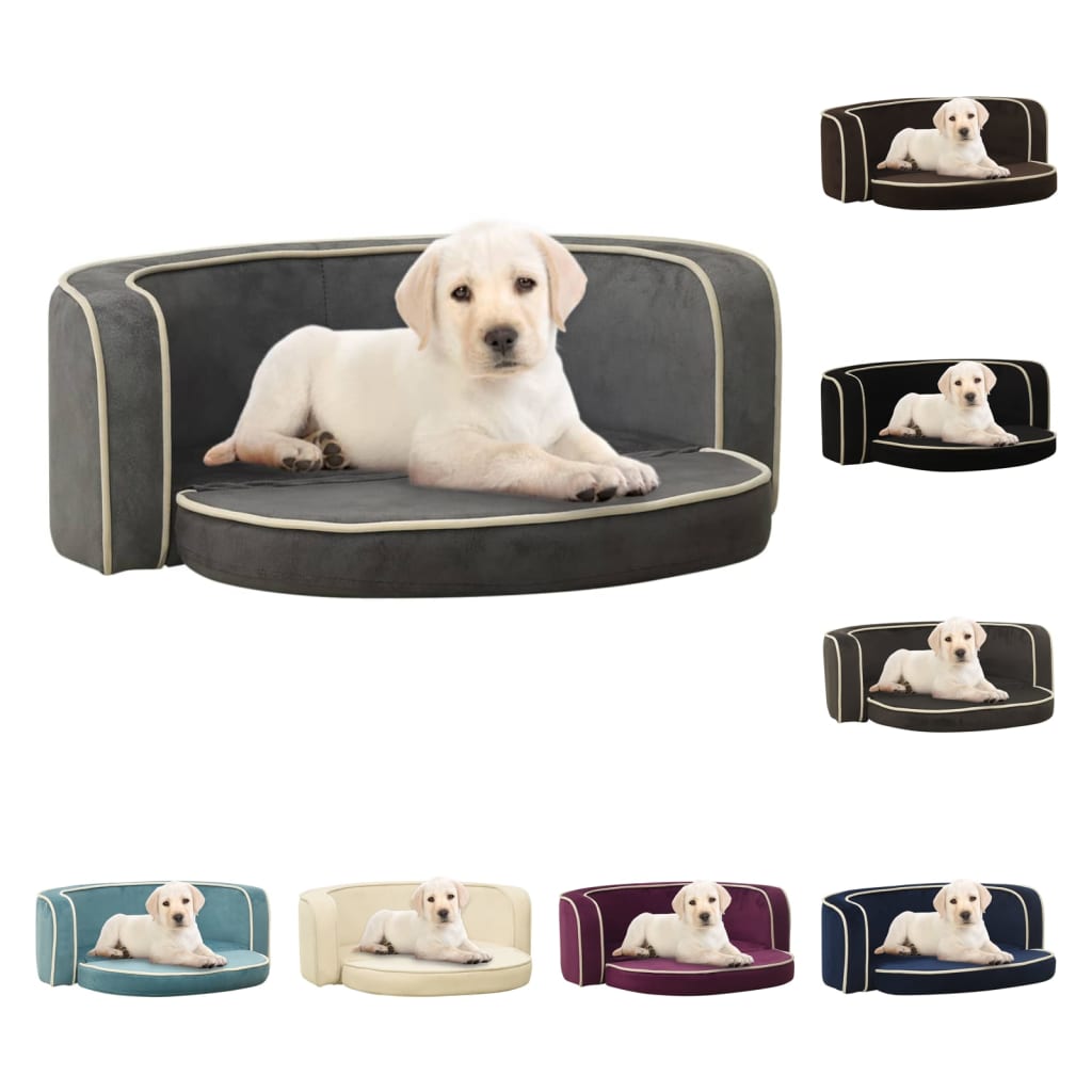 vidaXL Dog Bed Foldable Cat Sofa Dog Couch Pet Sofa Plush Washable Cushion